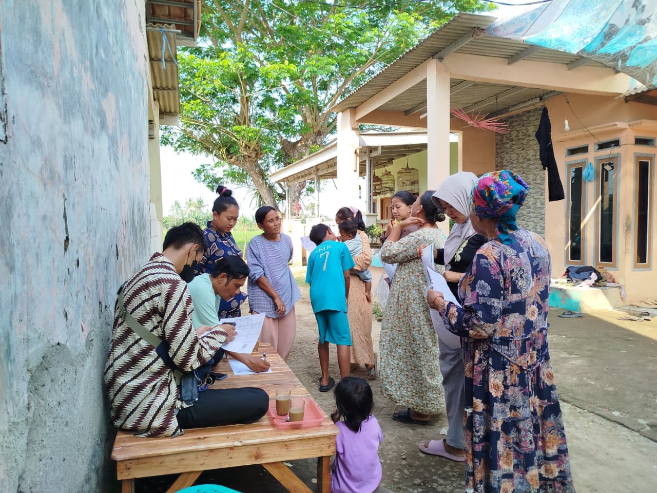 Pendataan Warga Kampung Lengah Sari
